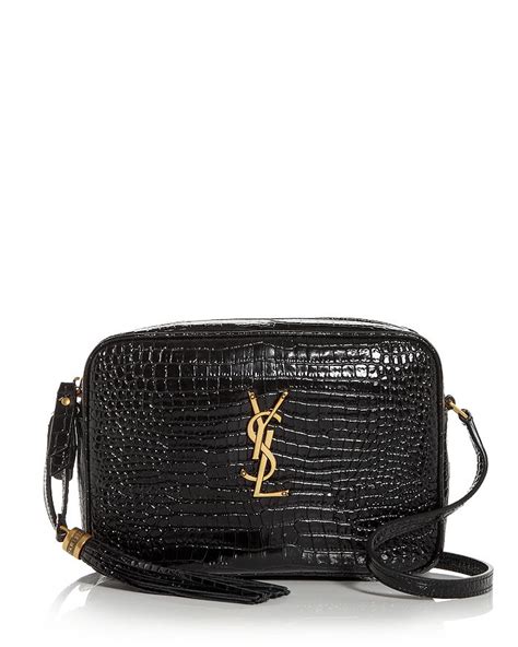 ysl crocodile camera bag